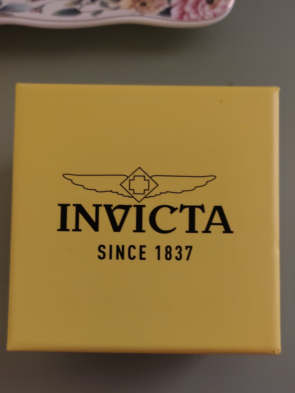 Invicta Yellow Watch Accessory Box with Logo